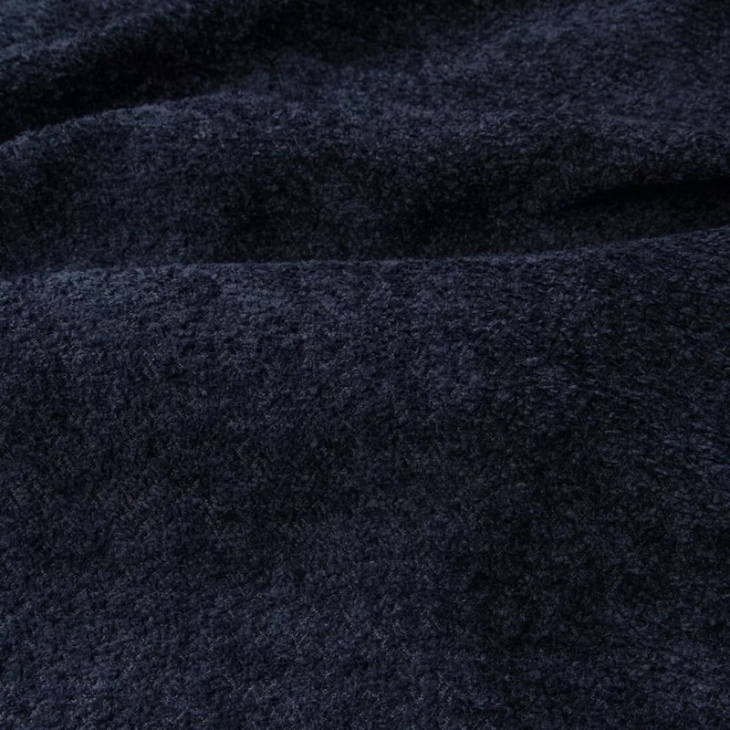 WZ2047-7 Tissu boucle bleu marine